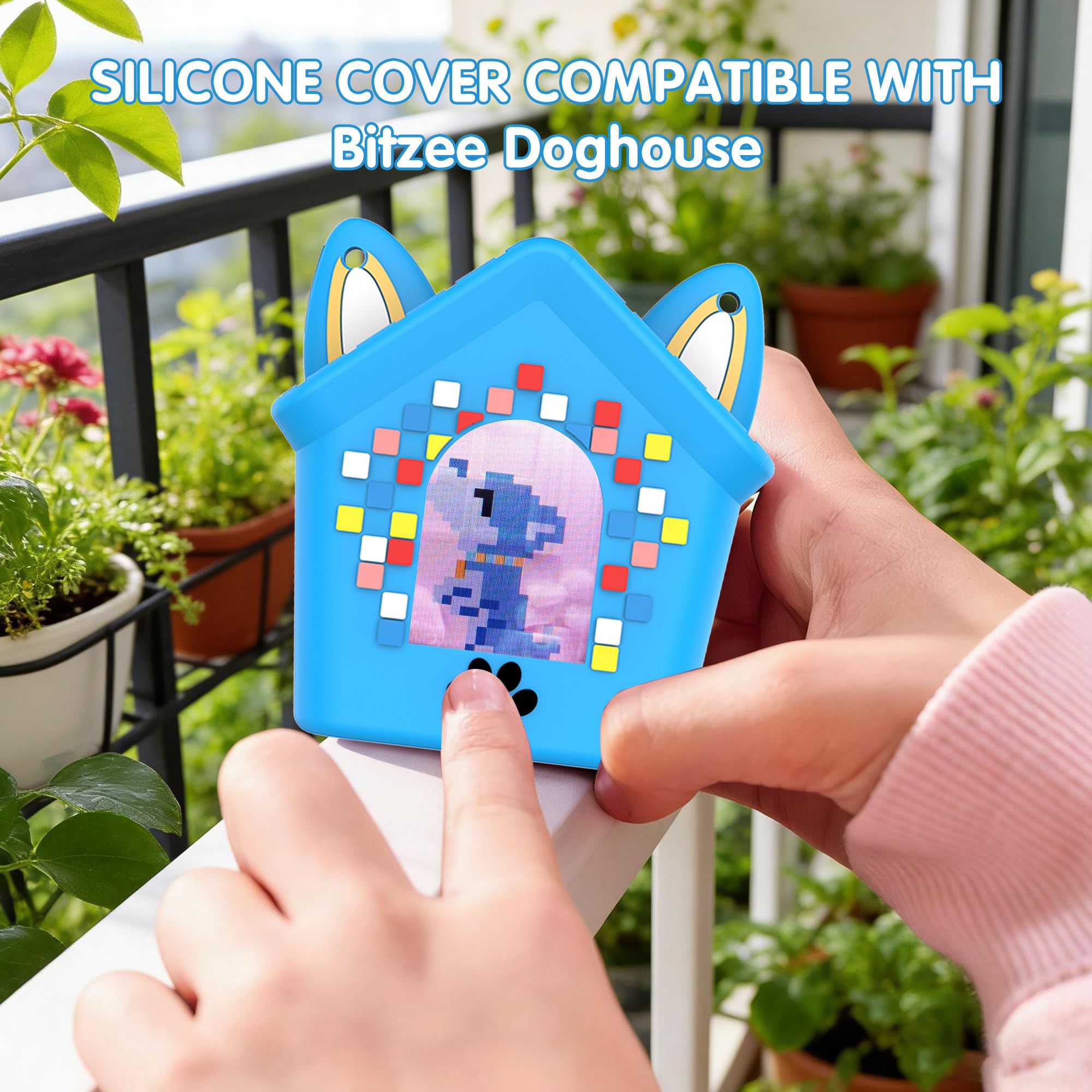 Oziral Silicone Protection pour Bitzee Digital Pet Housses Anti-Chute avec Cordons pour Bitzees Digital Pet Interactive Animal Housses de Protection en Silicone pour Bitzee étanche et Anti-poussière