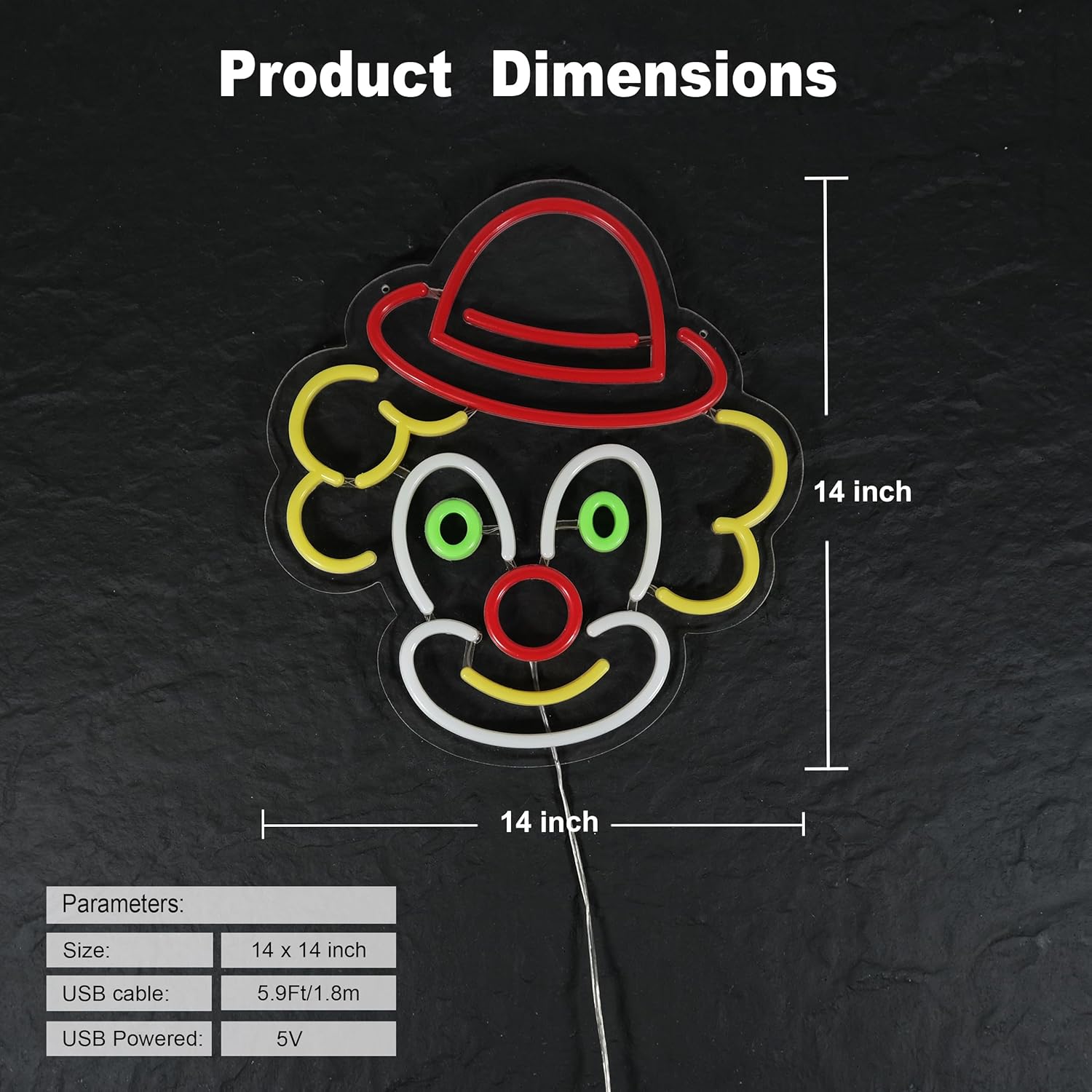 Clown Neon Sign Art Wall Lights for Beer Bar Club Bedroom Hotel Pub Cafe Wedding Birthday Party Gifts - Image 5