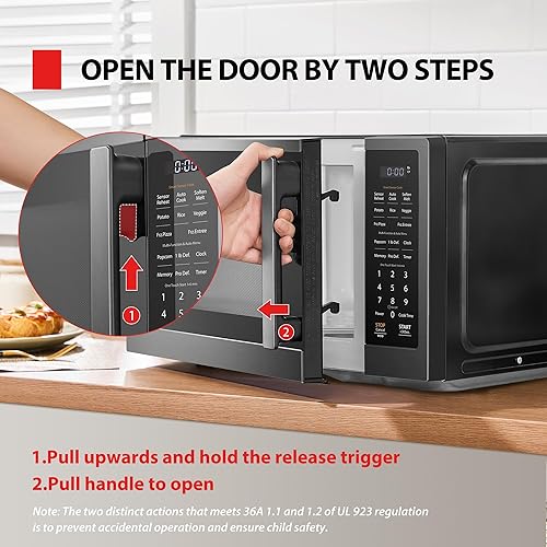 Miniatura 7 de TOSHIBA ML4-EM12PA (BS) Horno microondas de encimera con diseño elegante como esenciales de cocina, sensor inteligente, 13 menús automáticos y