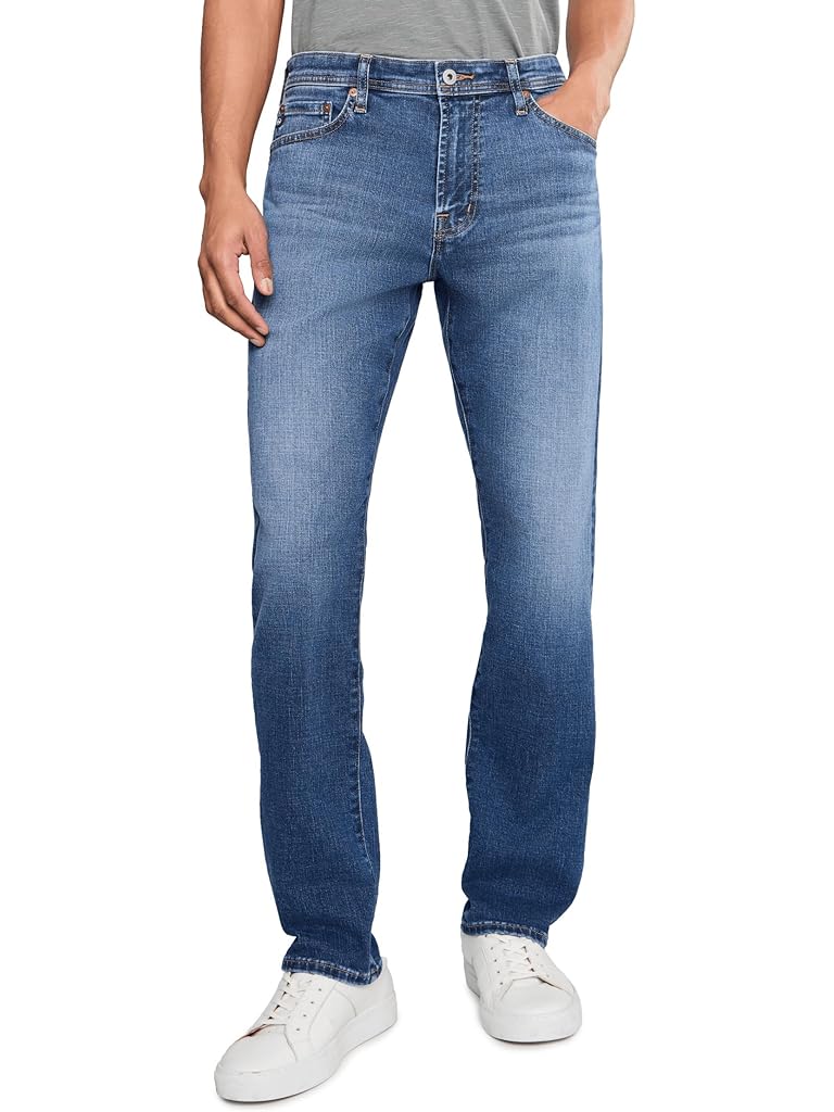 Green AG Everett Slim Straight Jeans In Grove
