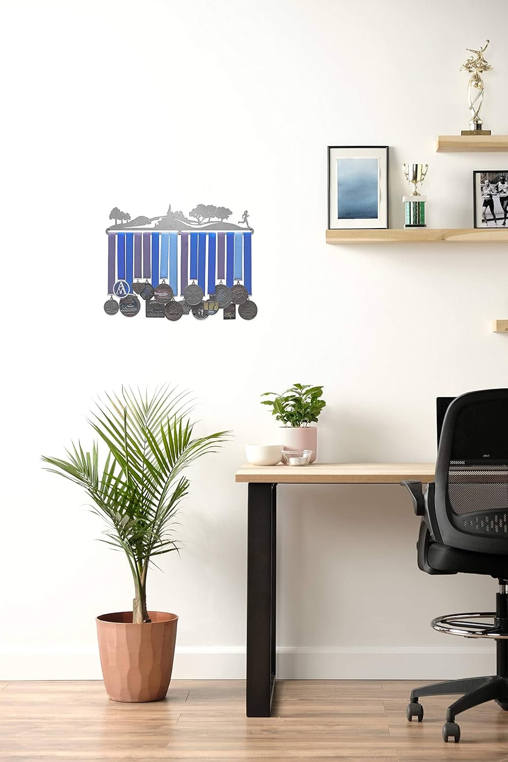 Allied Medal Hangers - Trailscape - Male or Female Runner - Multiple Variations Offered - Sports Awards Holder Display Hanger Rack