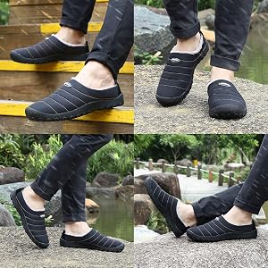 SMajong Pantofole Donna Uomo Inverno Peluche Ciabatte Casa Comode Scarpe di Cotone Morbida Rosso 36 EU