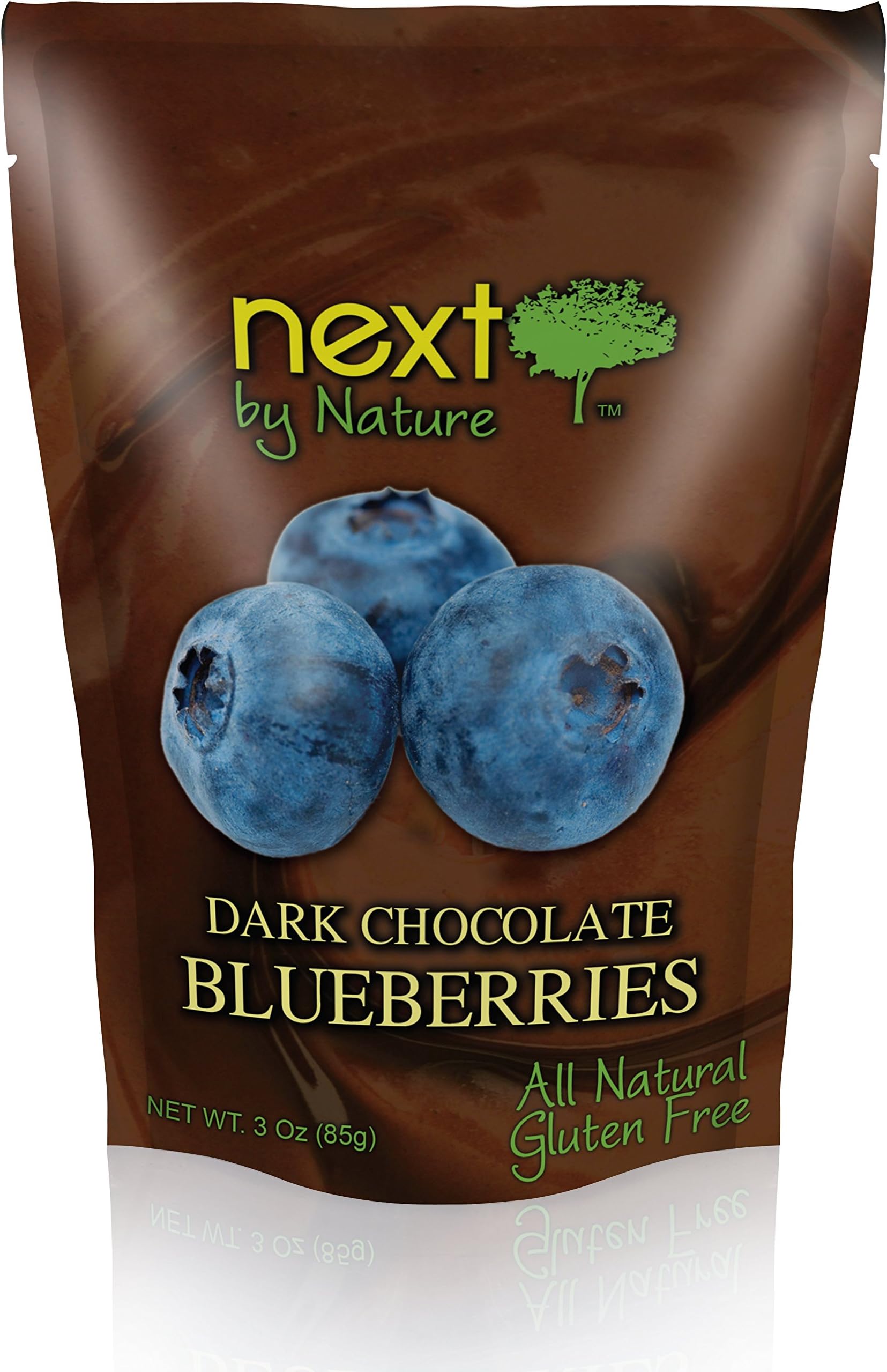Next by Nature Dark Chocolate, Blueberries, 3 Ounce (Pack of 12)