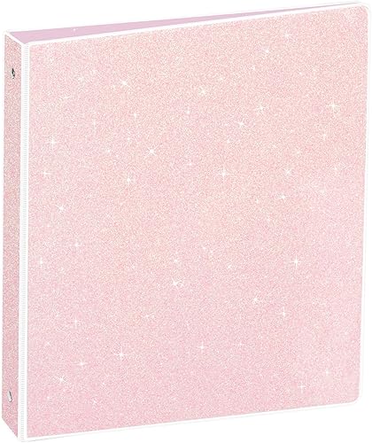 Miniatura 8 de NatureTouch Carpeta organizadora de 3 anillos con purpurina de 1 pulgada (10.5 x 11.5 pulgadas) con capacidad para 300 páginas de 8.5 x 11 pulgadas,