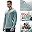 MIER Men\'s Long Sleeve Hiking Shirts UPF 50+ Sun Protection Fishing Hoodie SPF UV Running Workout Hooded T-Shirt, Haze Blue, XL