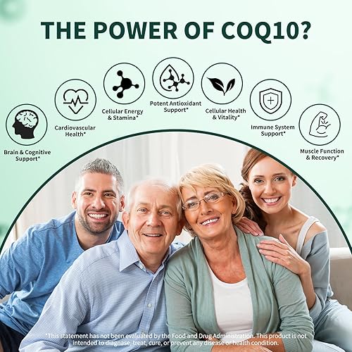 Miniatura 5 de Natprime Cápsulas blandas CoQ10 de 600 mg - Suplemento de coenzima Q10 de alta absorción de ubiquinol - Antioxidantes, vasculares, salud cardíaca,