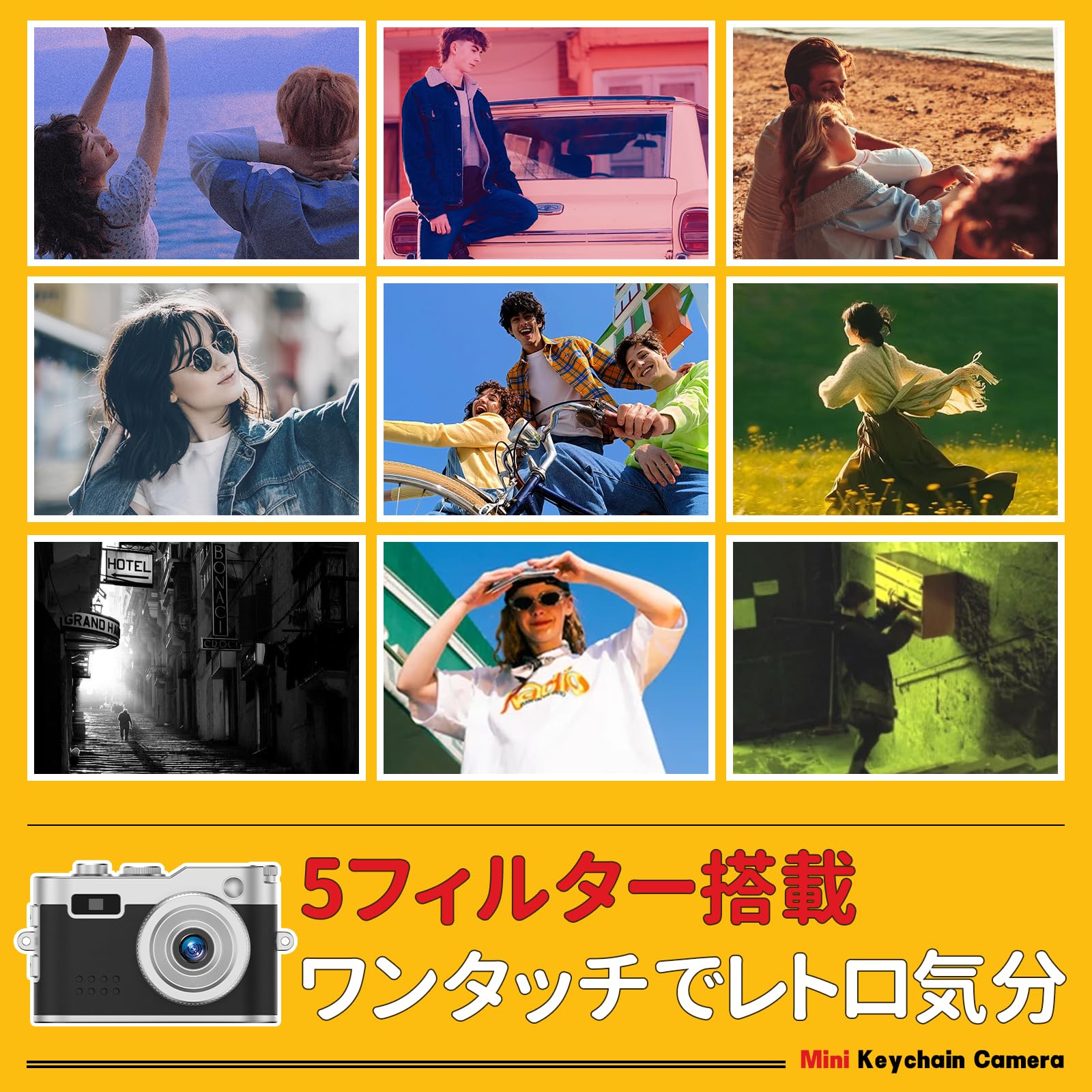 Amazon | ミニカメラ コンパクトデジタルカメラ 2MP画素 1080P 小型