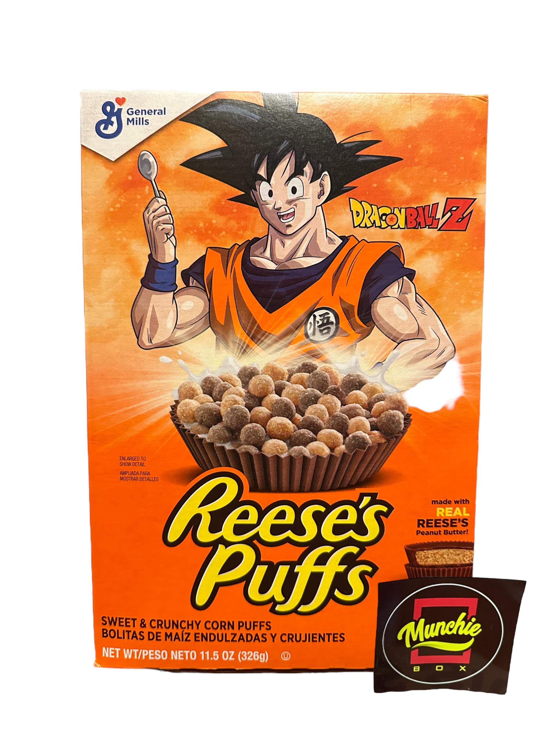 Puffs X Dragon Ball Z Limited Editon Cereal by Munchie Box Curations ((1) Small 11.5 Oz, GOKU)