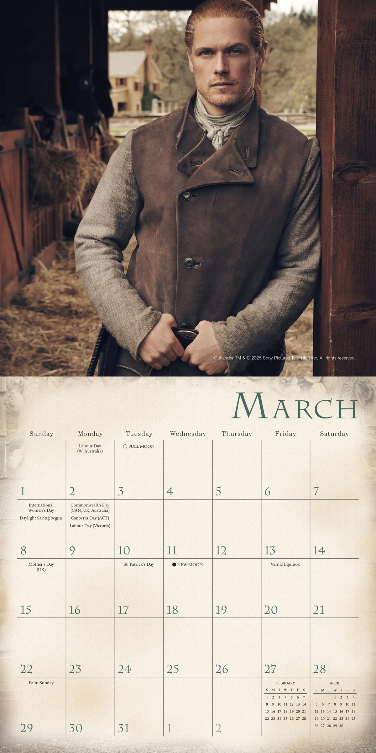 2026 Outlander Mini Calendar