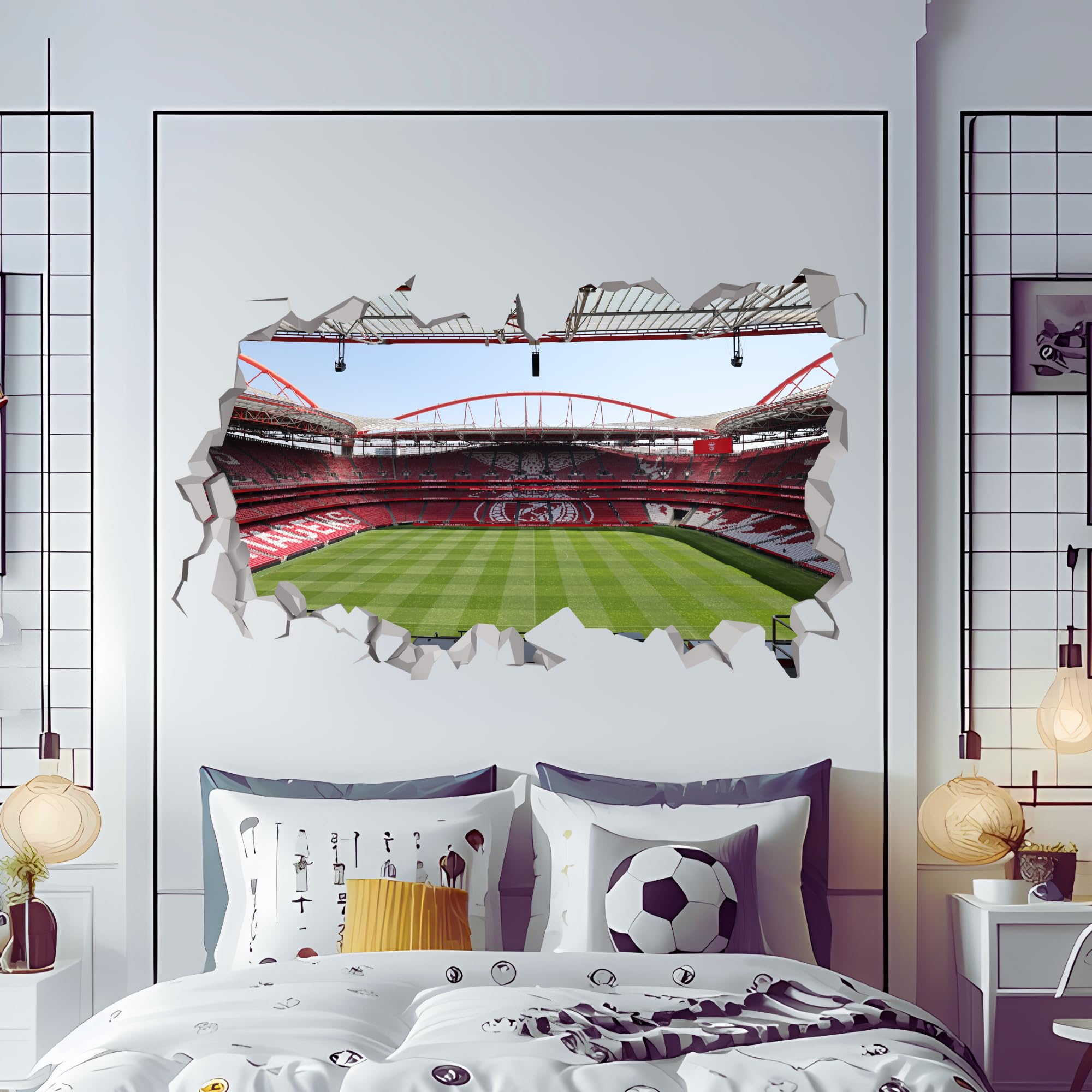 X Sport Lisboa e Benfica - AVinilo Adhesivo Pared para Decoracion Habitacion, Vinilos Decorativos Infantiles, Estadio da Luz, Benfica Criança