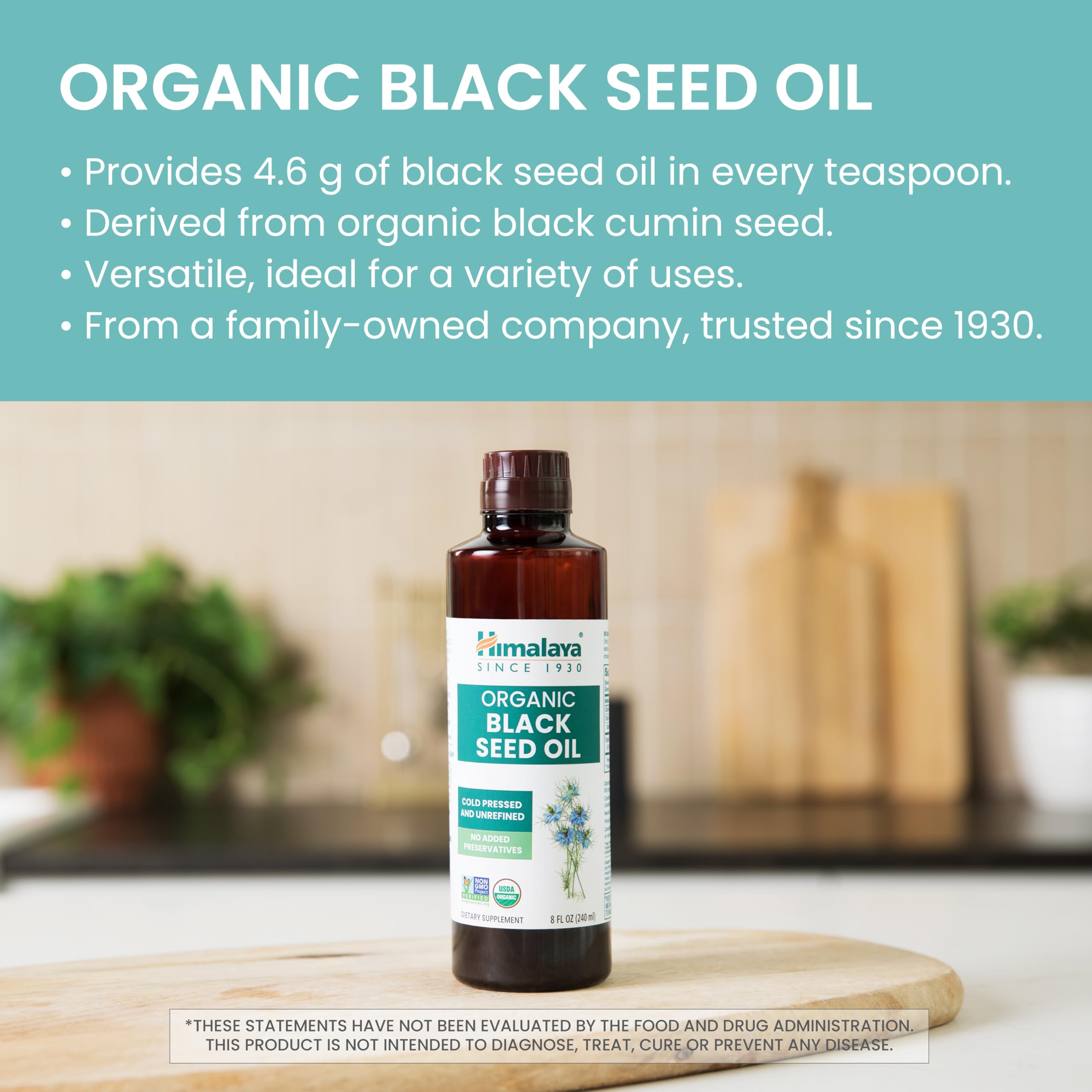 Himalaya USDA Organic Black Seed Oil, Cold Pressed & Unrefined, 8 oz — Amazon image 3