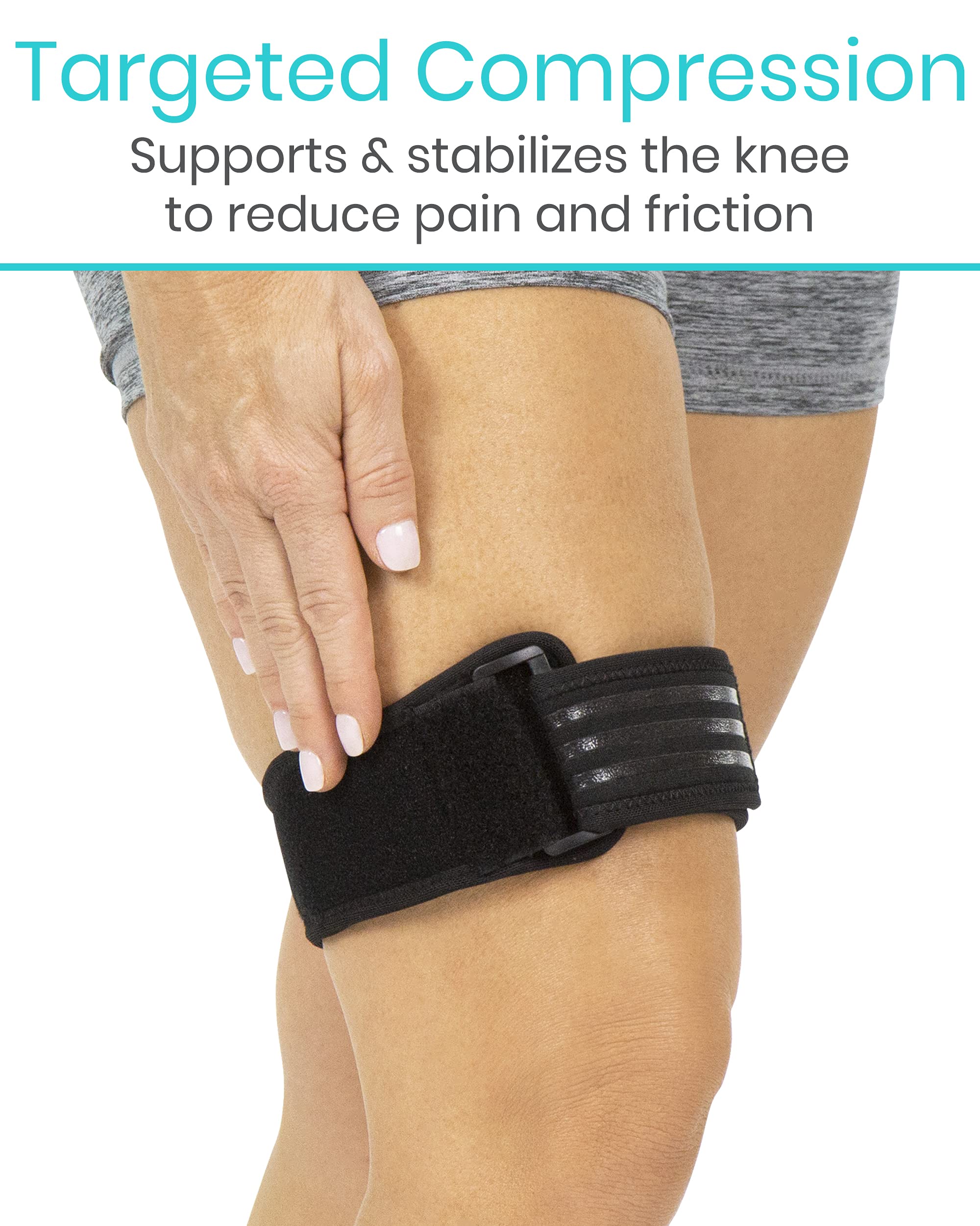 Vive IT Band Strap Iliotibial Band Compression Wrap Outside of Knee