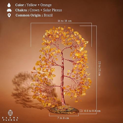 Miniatura 106 de Árbol de la vida de cristal curativo de 7 chakras, árboles bonsái hechos a mano para energía positiva, dinero y buena suerte, árbol para decoración