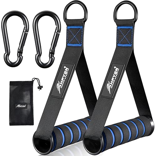 HPYGN Exercise Handle, Replacement Fitness Equipment for Pilates, Yoga, Strength Trainer, Pull Down Home Gym Red, Grey, Blue Working Out Handle
