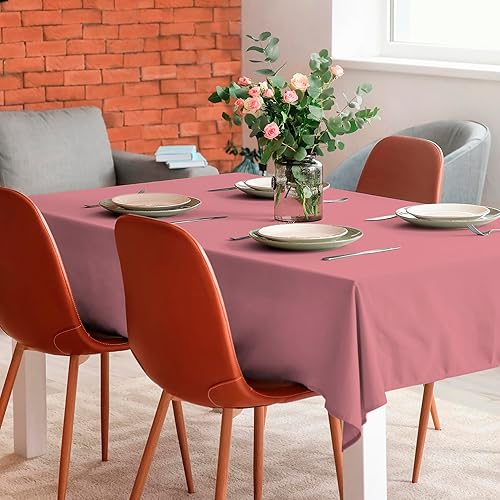 Miniatura 2 de CALICOT Mantel decorativo redondo lavable de 100 % algodón para cocina, comedor, fiestas de bufé, banquetes y camping, calabaza de cosecha (63