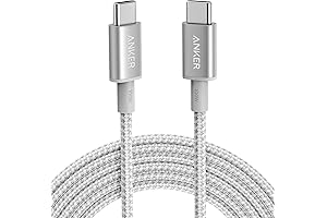 Anker USB C Charger Cable: 100W, 10ft Silver Cable for Fast Charging...