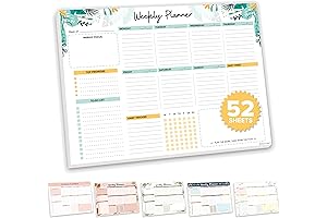 Decorably Weekly Planner Pad Landscape: Weekly Planner Sheets Made for Productivity