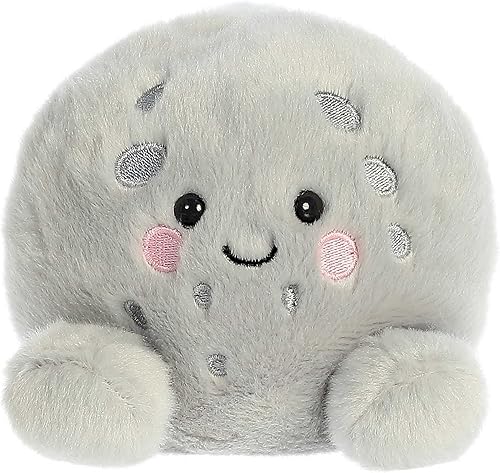 Aurora Adorable Palm Pals Celene Moon Animal de peluche Juego de bolsillo Diversión coleccionable Gris 5 pulgadas