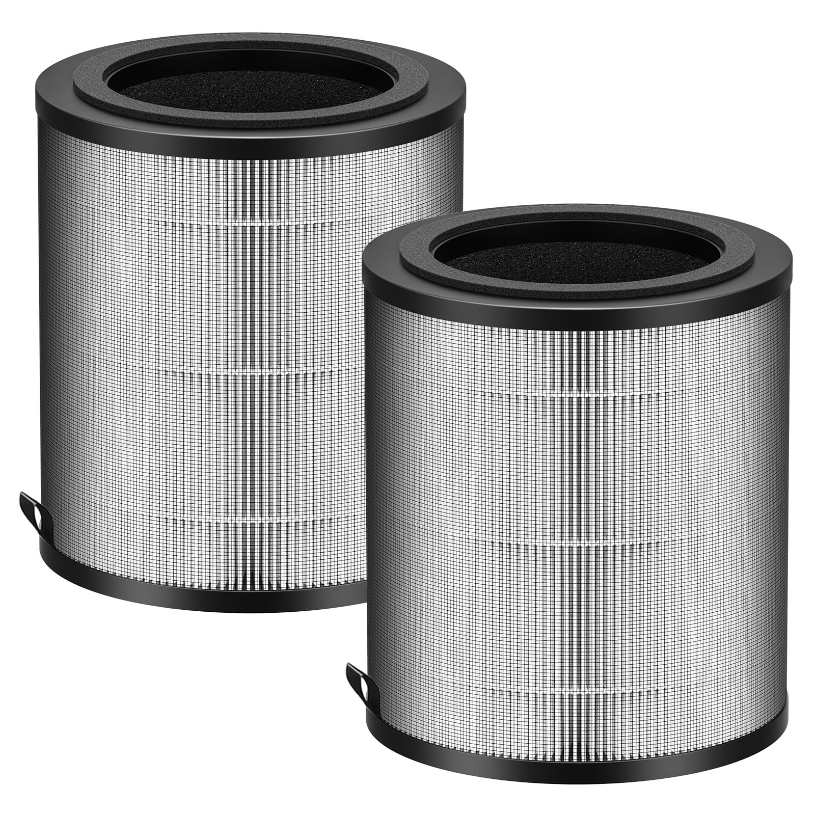 JF100 Replacement Filter Compatible with JF100 Air Purifier, 3-in-1 True HEPA and Activated Carbon Filters, 2 Pack