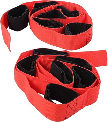 Miniatura 7 de RiToEasysports 2 bandas de carreras de pies para exteriores, correas de nailon de alta resistencia de 6 patas, bandas de carreras cooperativas para