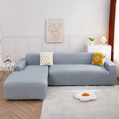 Miniatura 8 de OKYUK Funda elástica para sofá universal 2023, tela de poliéster suave de alta calidad, protector lavable, ajuste de la forma de 1 pieza, colección