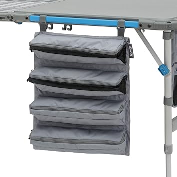 CORE Hanging Organizer | Fits The 4 Foot Outdoor FlexRail Camp & Cook Table | Portable for Beach, Picnic, Backyards, BBQ, Tailgate, Patio, and Party