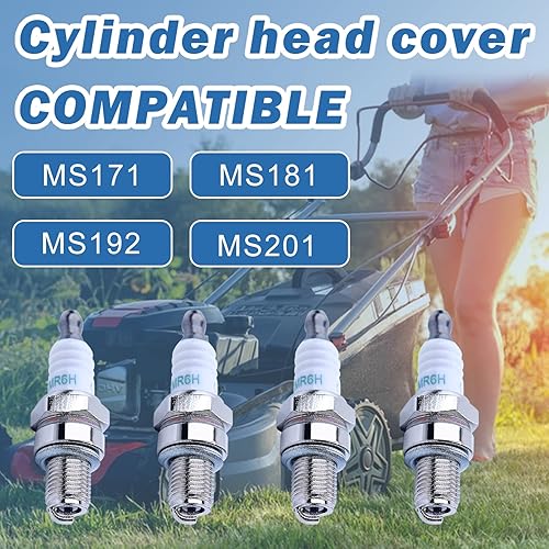 Miniatura 2 de AUMEL CMR6H - Bujías estándar de repuesto para NGK CMR6H Stihl FS90 FS100 FS110 FS40 FS50 FS56 HL90 HT100 KM90 BR500 para Husqvarna 150BT 355 0BT