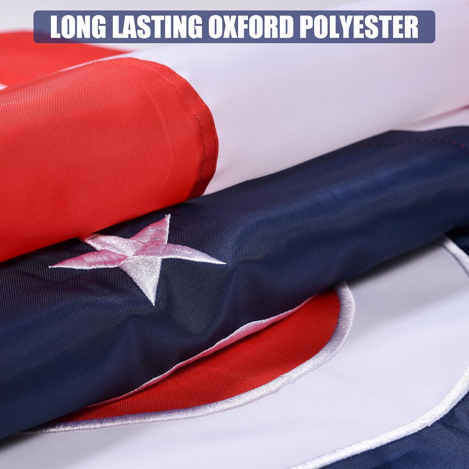 Ohio State Flag 3x5 Ft, Deluxe Embroidered Premium Polyester Durable OH Outside Flag, Indoor/Outdoor with Sewn Stripes and Brass Grommets - Image 3