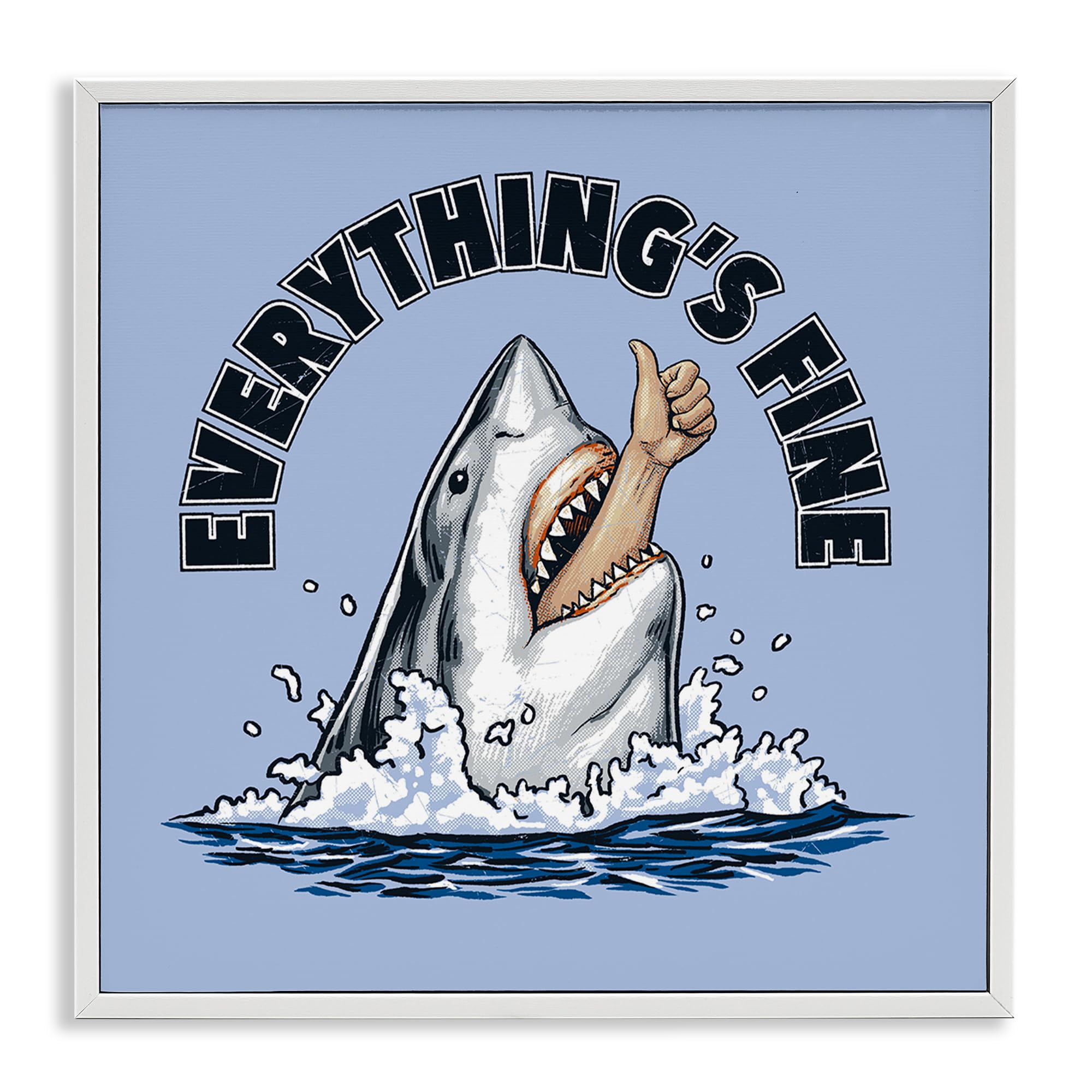 Cadre requin Jedco Brands Stupell Industries 43x43 cm
