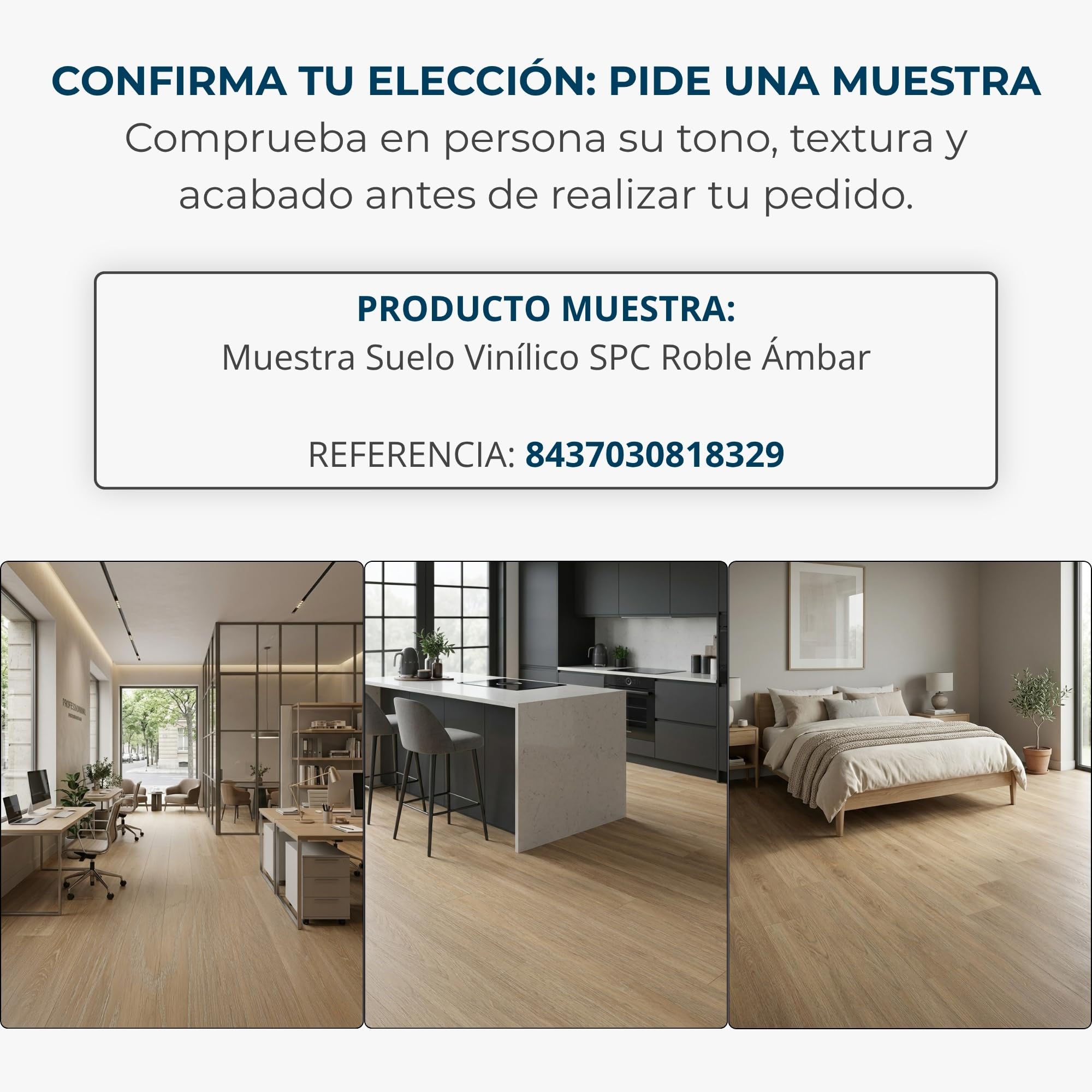 Suelo vinílico SPC click 5 mm efecto madera Roble Ámbar (2,21 m²) - ISOVEX
