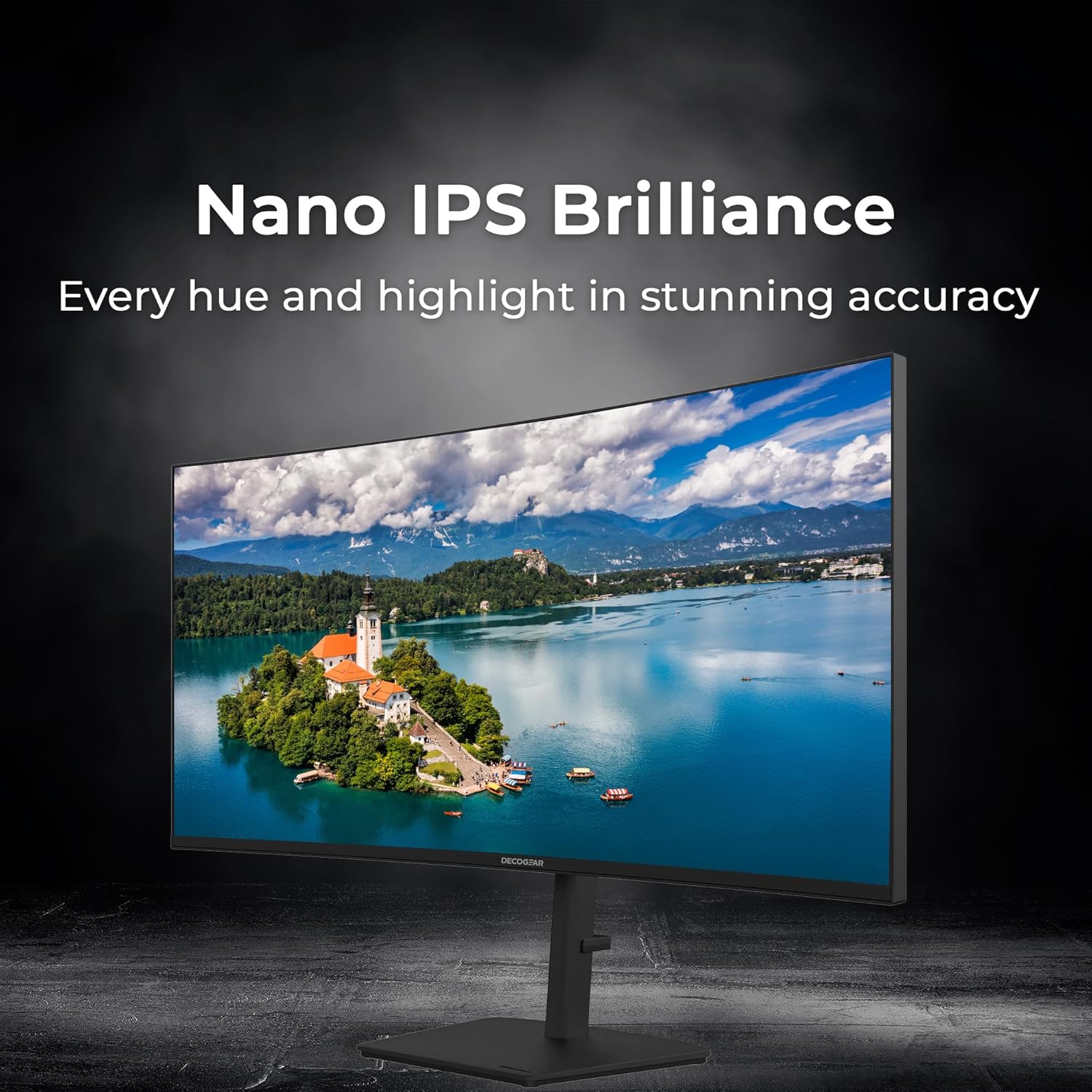 Deco Gear 40 Curved 5K2K Nano IPS Monitor | 5120×2160 UltraWide 21:9 Display, 120 Hz Refresh | 65 W USB-C PD | HDR, Adaptive Sync | Built-in Speakers for Work