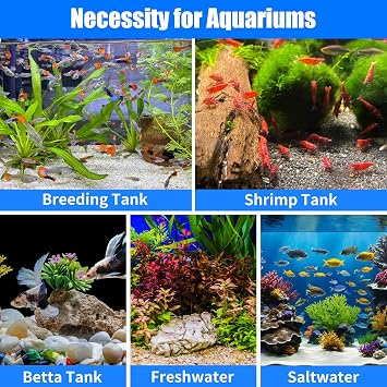 AQUANEAT 6-Pack Pre-Filter Sponge for Aquarium Shrimp Fry Fish Tank Filter 0.4 Intake, Replacement Foam Cover