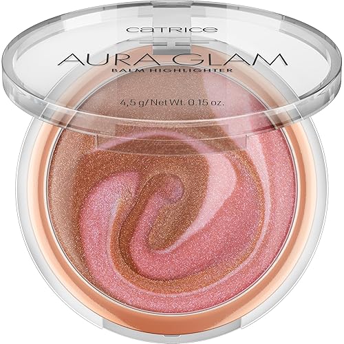 Catrice Aura Glam Highlighter Balm | Creamy, Lightweight Luminizer for Builadble Radiance | Rosy Pink & Warm Bronze | Vegan & Cruelty Free