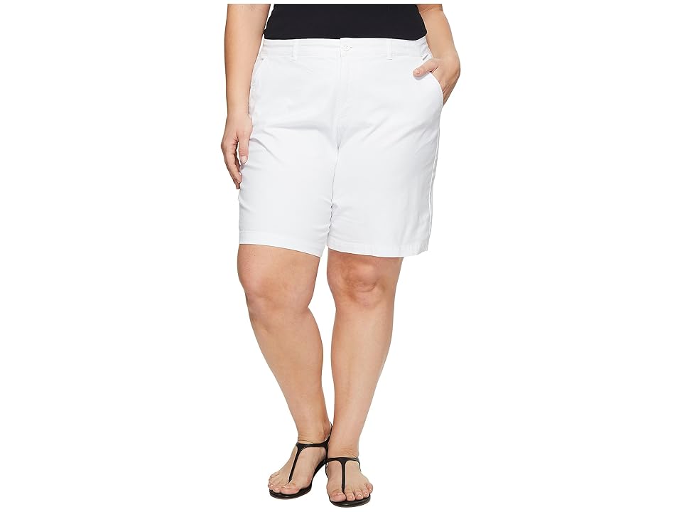 

NYDJ Plus Size Plus Size Bermuda Shorts (Optic White) Women's Shorts