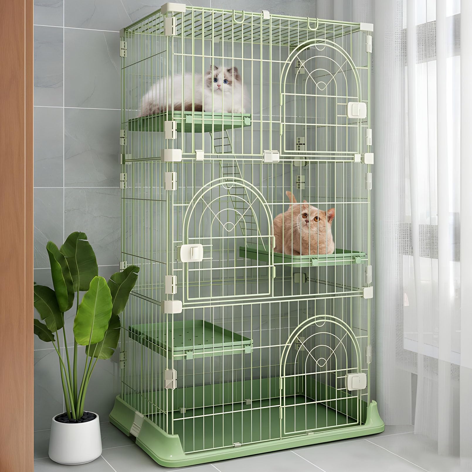 Hamiledyi 4-Tier XL Cat Cage