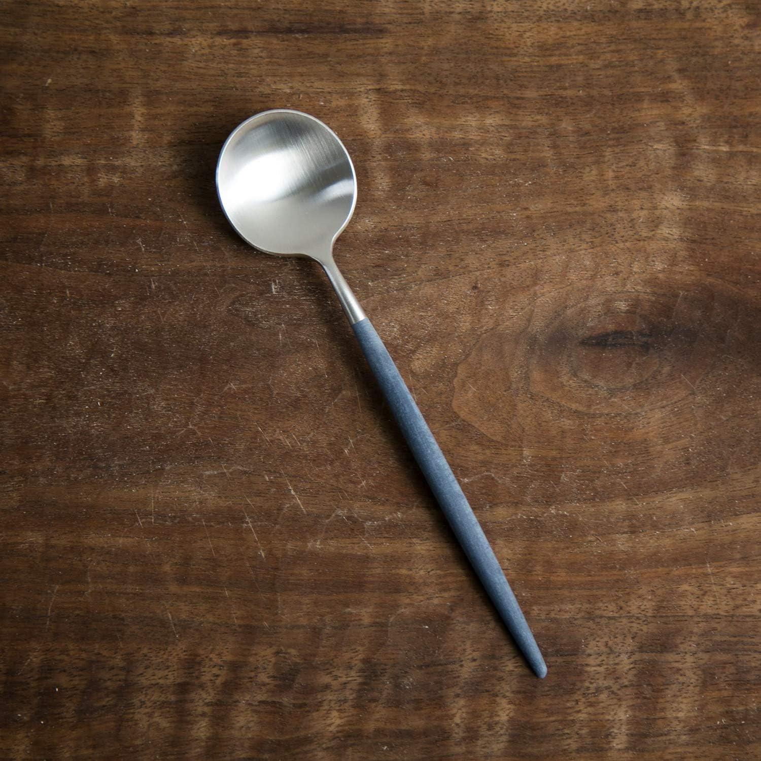 Cutipol GOA Blue Silver Dessert Spoon G008B