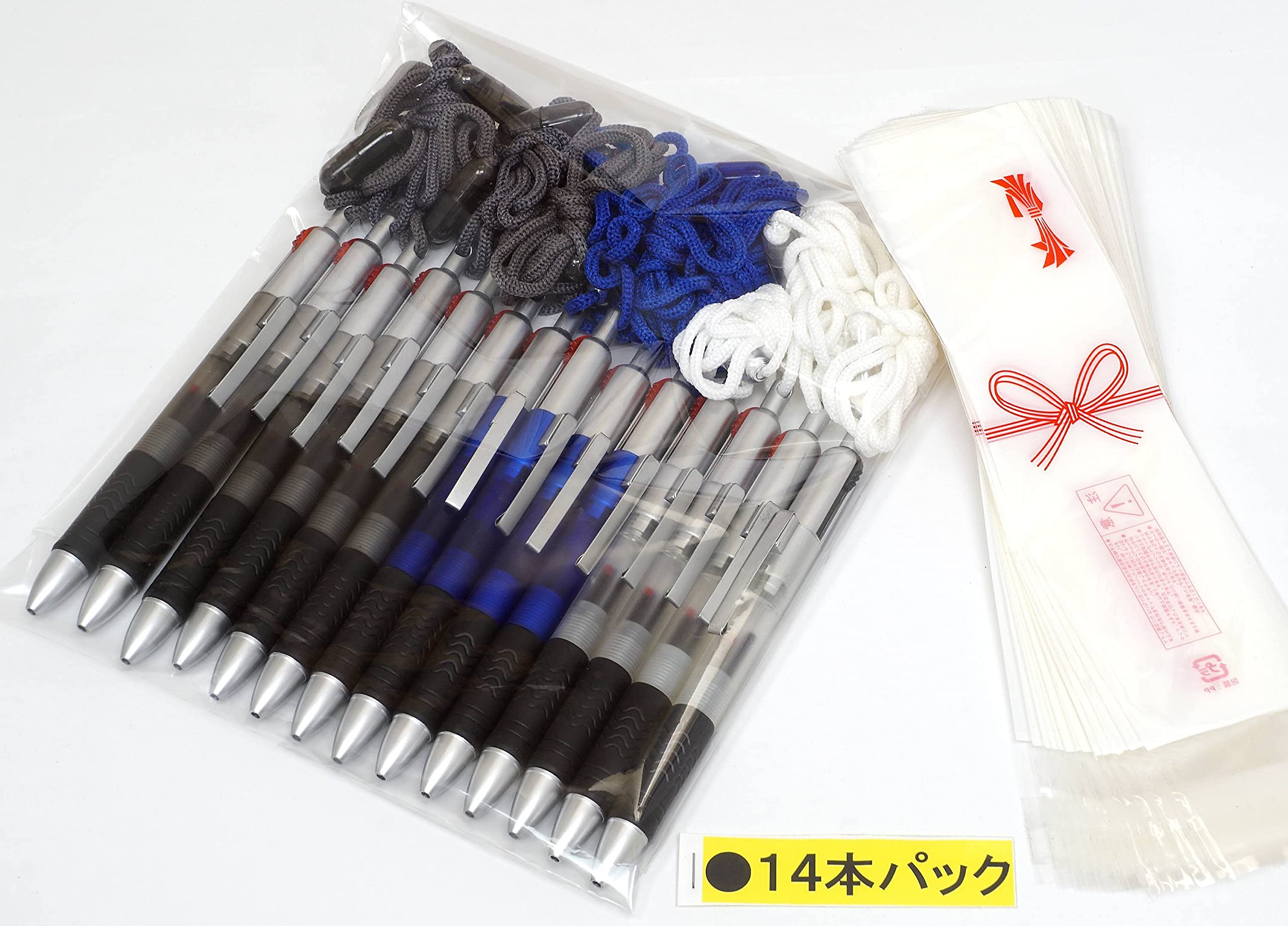 Amazon | タキザワ 使い切りイベント用紐付3色ボールペンメタル