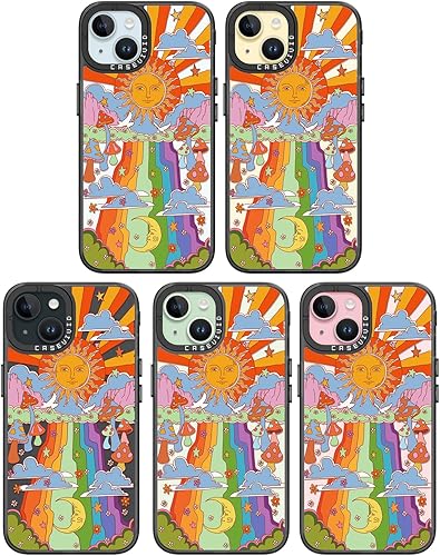 Miniatura 7 de Funda compatible con iPhone 15, bonita estética, duradera y a la moda, divertida funda para teléfono, diseño de hongos femeninos para mujeres y