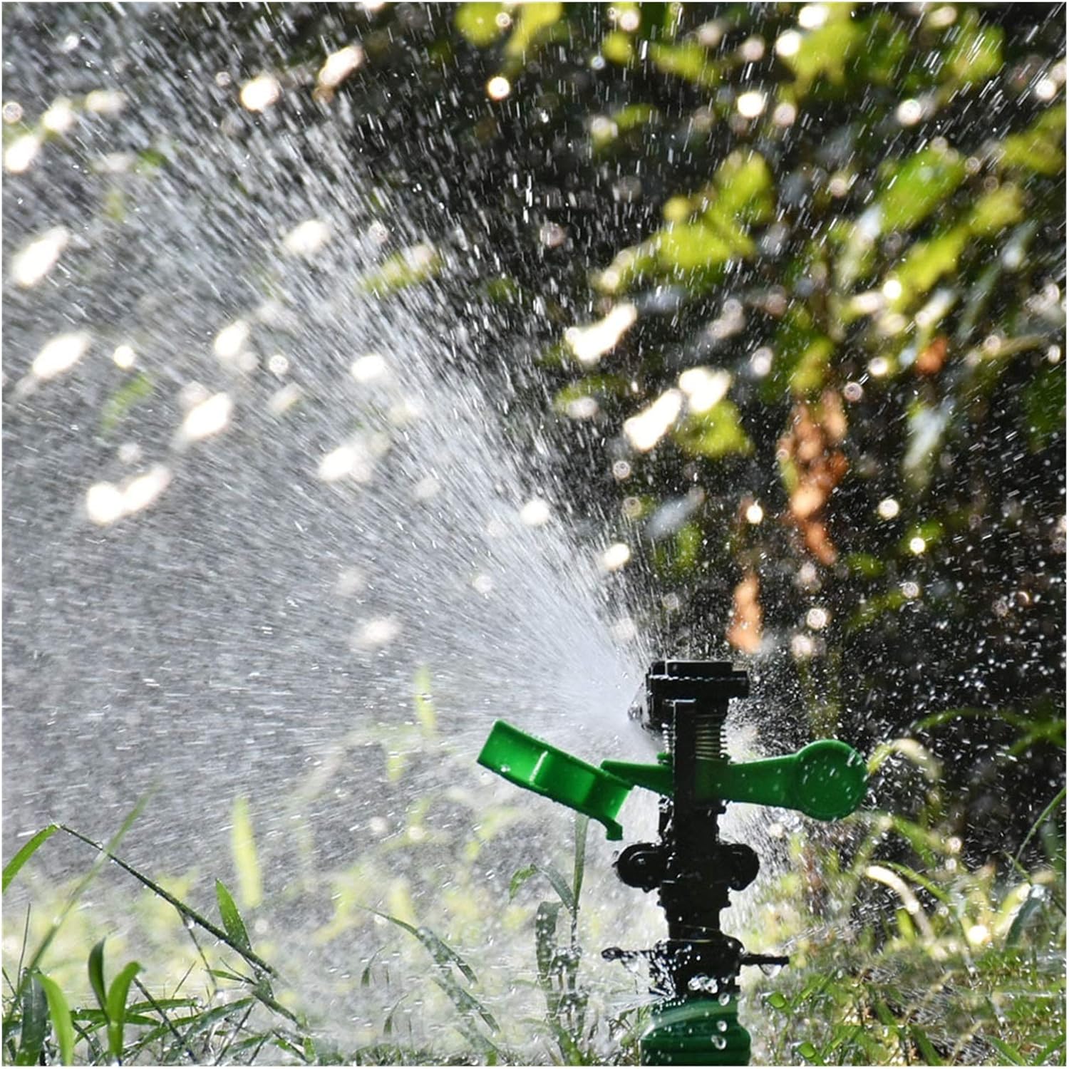 Gardening Watering System Tools Agricultural Rocker Sprinkler 360-degree Rotating Lawn Sprinkler Agricultural Garden Irrigation Sprinkler with 10 1/2" Male Heads (Color : 15mm)