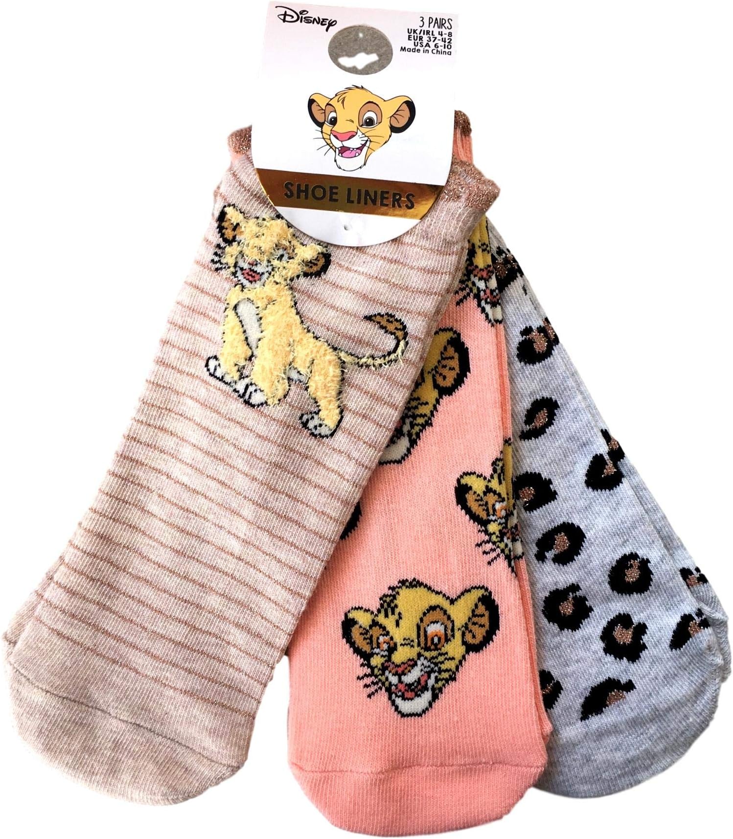 Disney Lion King Socks/Shoe Liners Ladies UK 4-8 EUR 37-42 by RNR Spares