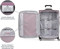 Vista 234 de Travelpro Maxlite 5 - Juego de 2 piezas de equipaje de mano de tela, expandibles con 4 ruedas giratorias, bolso blando para debajo del asiento, Negro