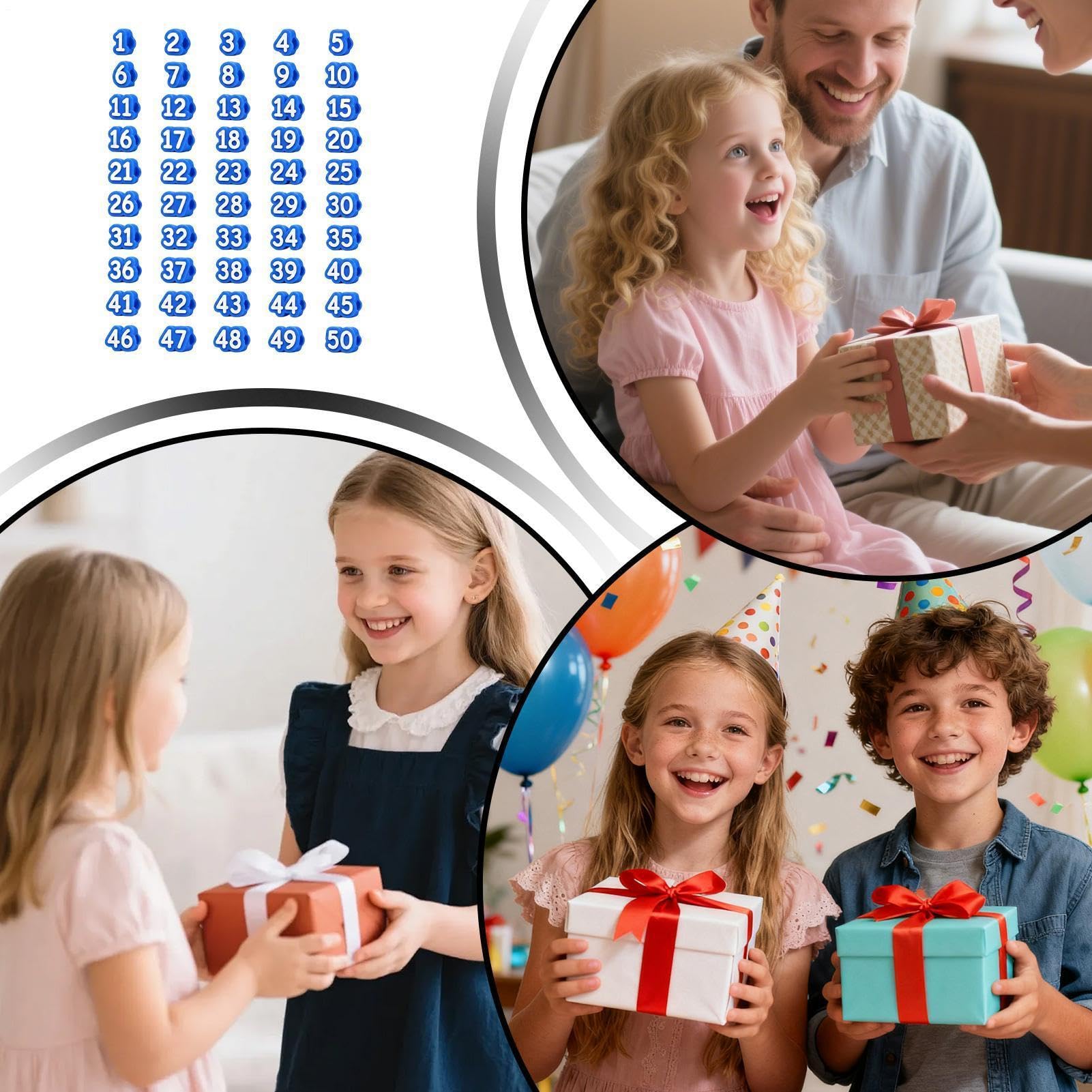 Decorazione da Matite Etichette Numeriche Riutilizzabili di Bambini