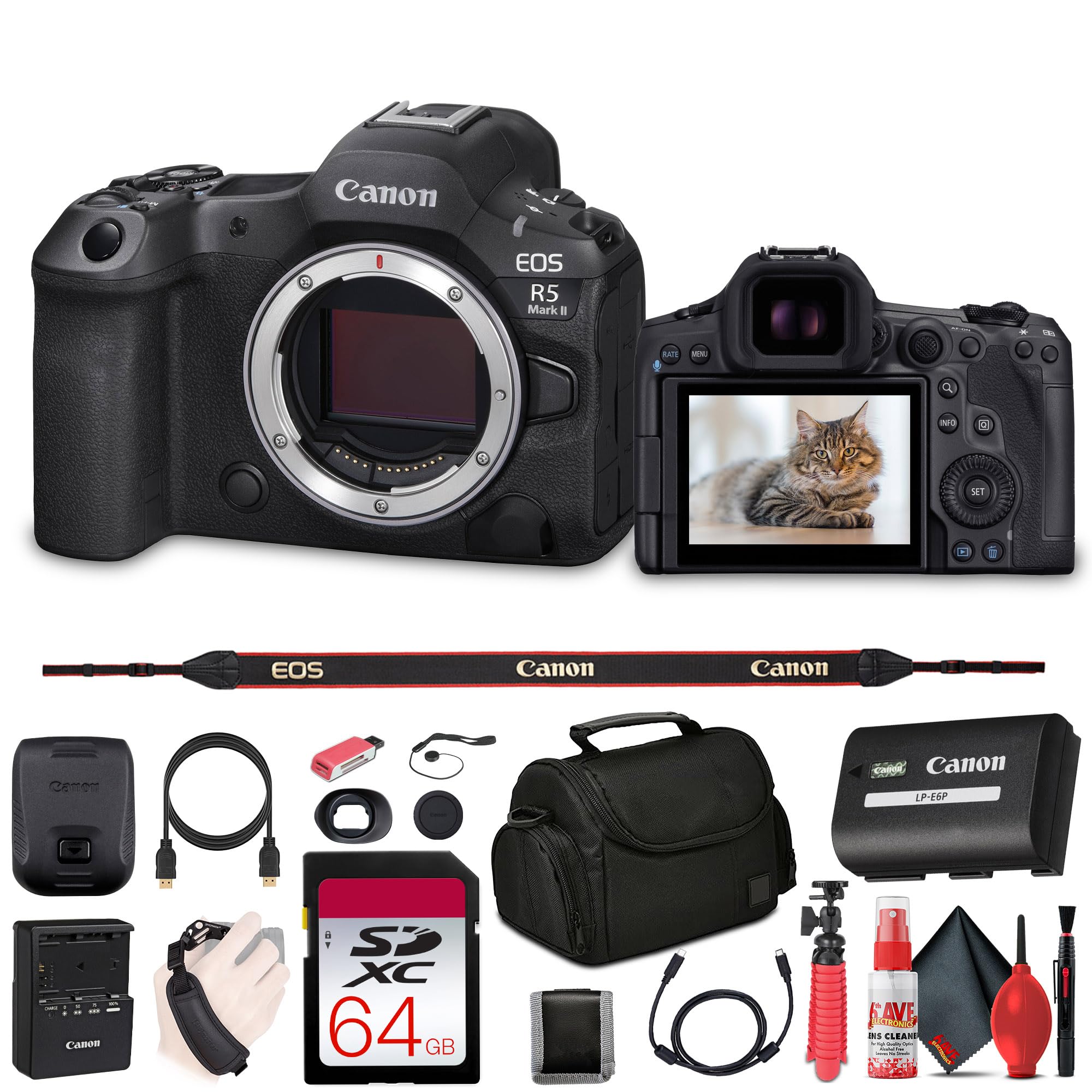 Amazon.com : Canon EOS R5 Mark II Mirrorless Camera, 45MP, Full
