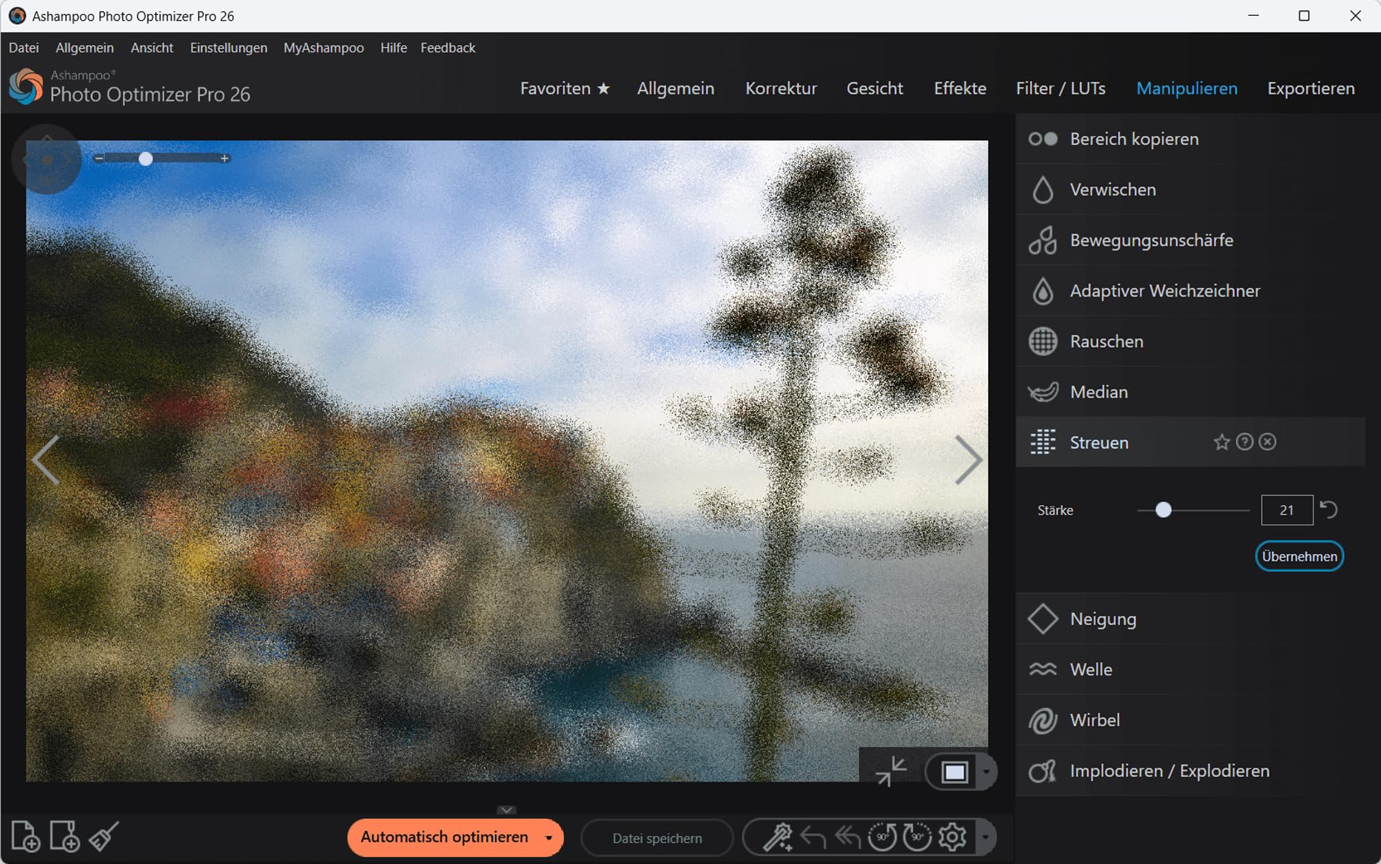 Photo Optimizer 26, Bildbearbeitungssoftware, Automatische Fotobearbeitung, Bildkorrektur per Klick, Stapelverarbeitung, Perspektivkorrektur & Porträt-Retusche, für Win 11/10