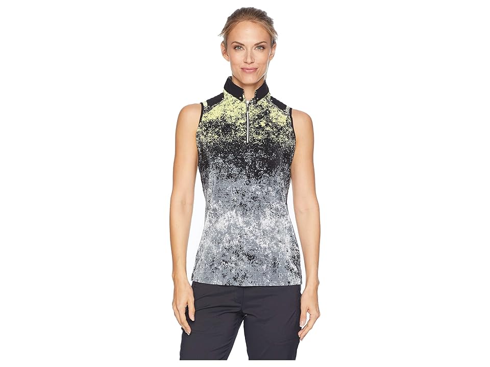 

Jamie Sadock Blizzard Print Crunchy Sleeveless Top (Bananarama Yellow) Women's Clothing