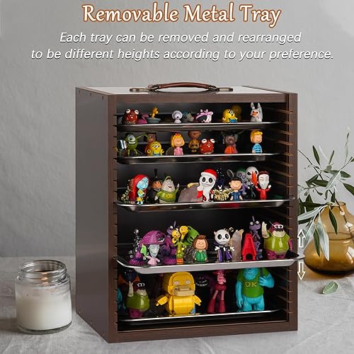 Miniatura 4 de Vitrina en miniatura para coleccionables, miniaturas, estuche, estantes de exhibición, estante para coleccionables para figuras de acción mini,