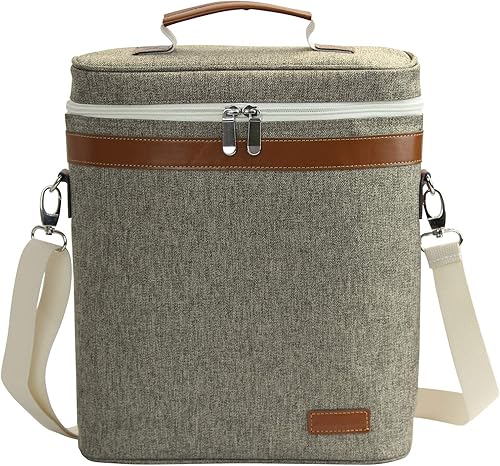 Miniatura 48 de ZORMY Bolsa de vino aislada para una sola botella, 1 botella de vino bolsa acolchada enfriador de vino perfecto para amantes del vino o regalo