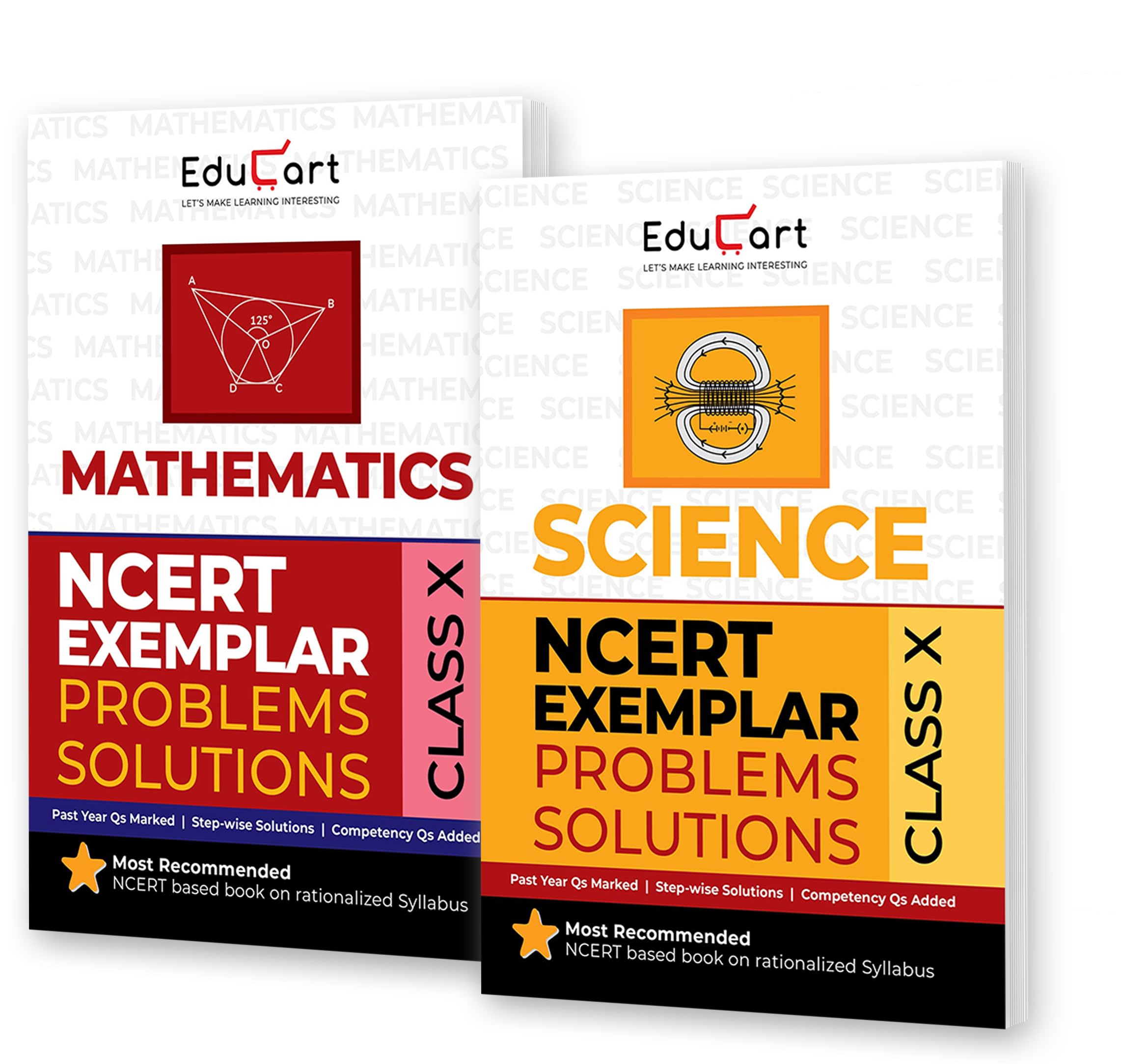 Educart NCERT Exemplars Class 10 Science & Mathematics 2025 Problems Solutions (For 2025-26 Board Exam) Paperback – 1 January 2025