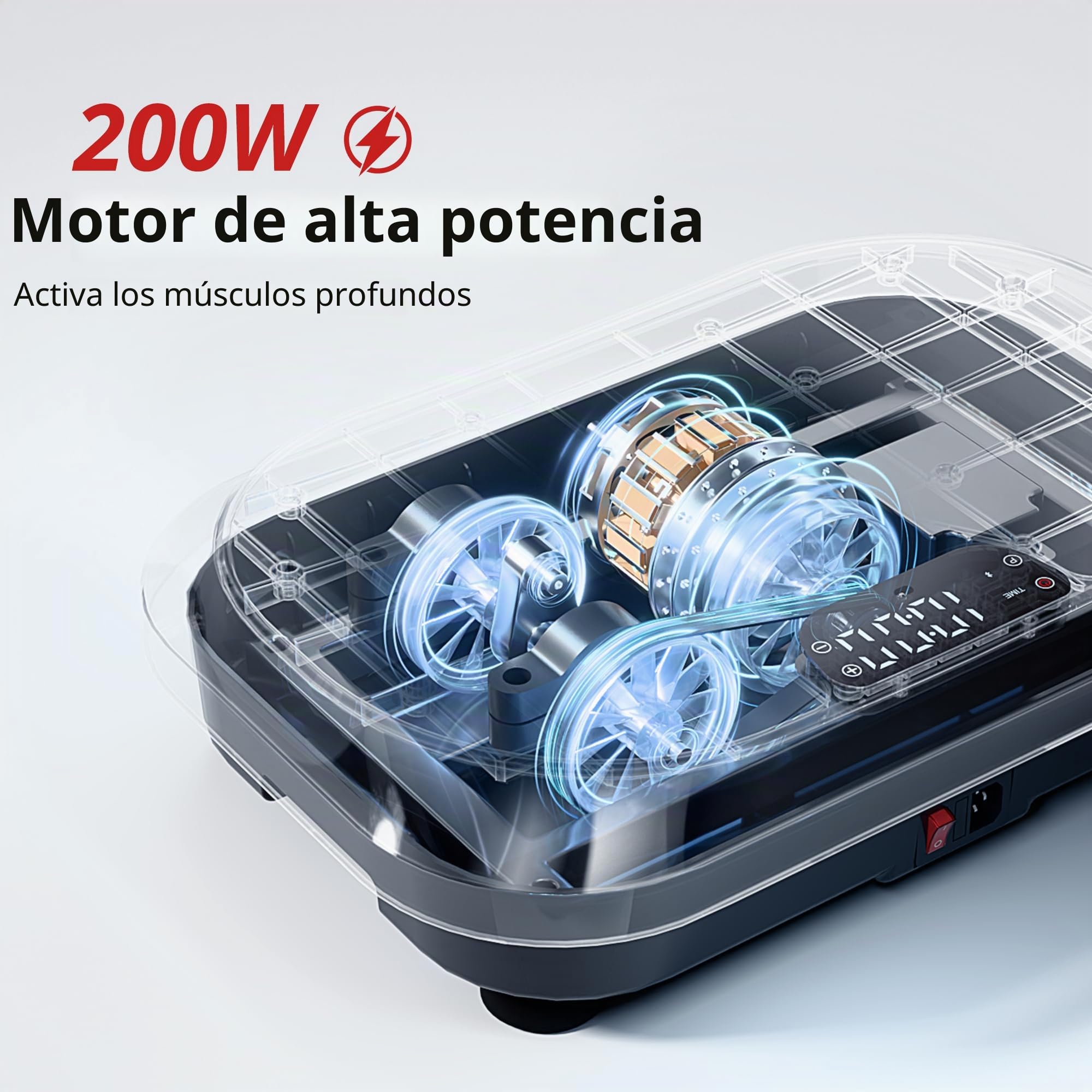 MOMODA Placa De Vibración Máquina De Ejercicio, 120 Niveles De Velocidad Ajustables, Vibrador para El Cuerpo Completo para Pérdida De Peso & Quema De Grasa, Equipo De Fitness Vibratorio para Adulto