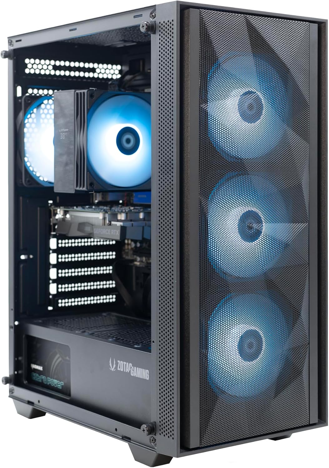 ZOTAC MEK Gaming PC Desktop, NVIDIA GeForce RTX 3050 6GB GDDR6, AMD Ryzen 5 5500 Up to 4.2GHz, 16GB DDR4, 500GB NVMe SSD, 650W 80+ Gold PSU, WiFi 6E, Windows 11 Home